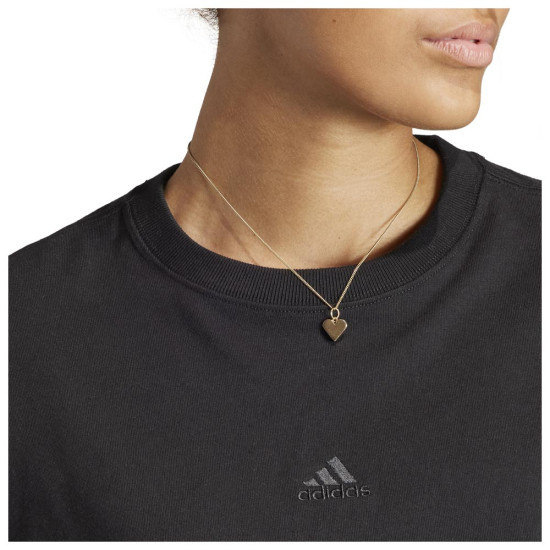 Adidas Γυναικεία κοντομάνικη μπλούζα All SZN Loose Crop Tee